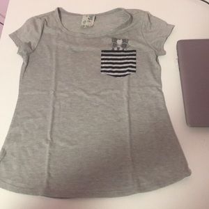 Cute soft tee dog pocket